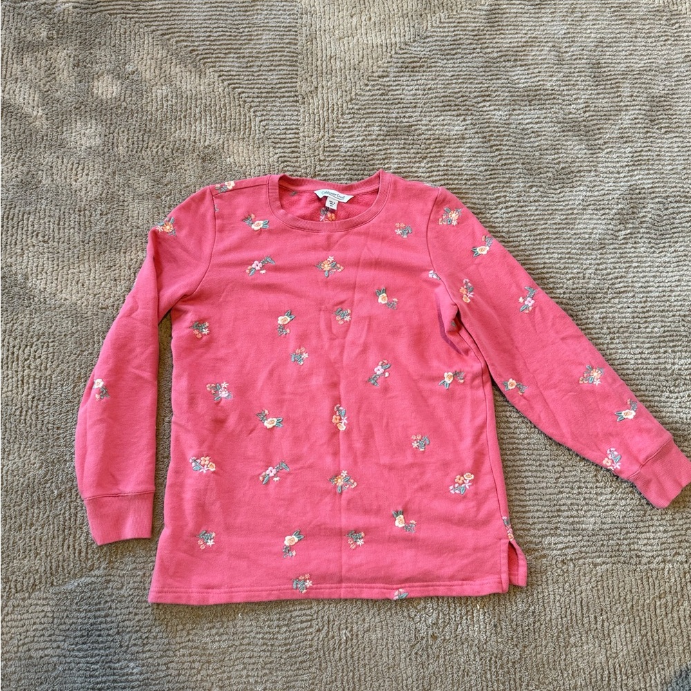 Floral Pink Sweatshirt